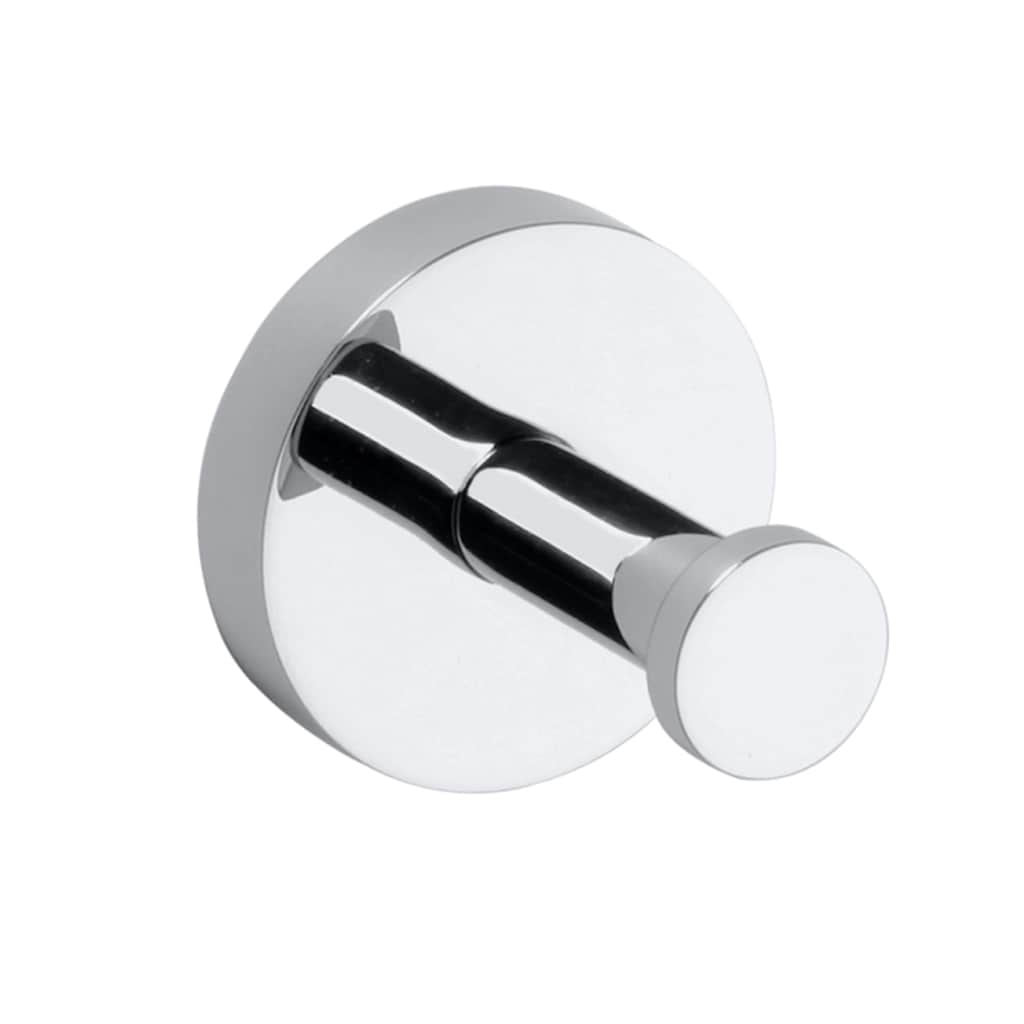 Brillantbad BOMEGA Kleiderhaken Messing Chrom poliert 55x55x55 mm f&uuml;r Bad & K&uuml;che >> zum Bohren oder Kleben* 