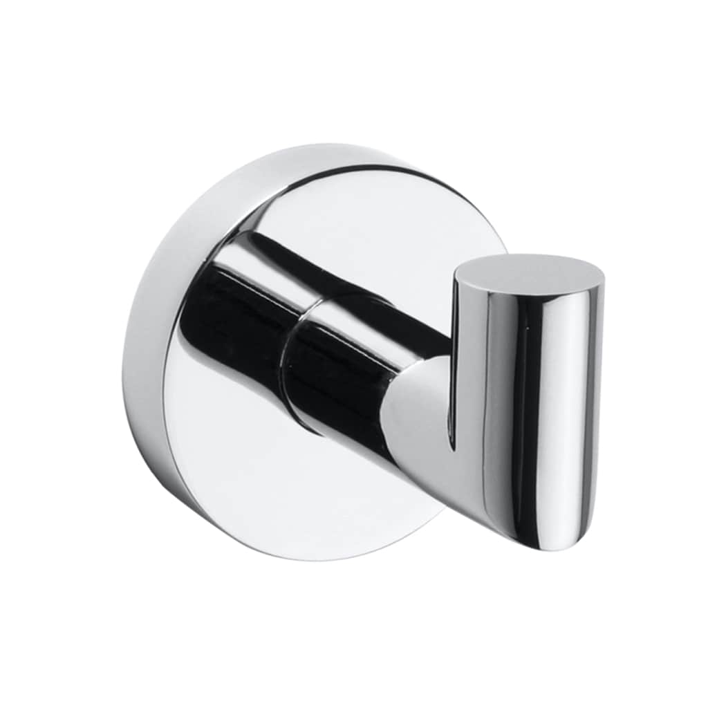 Brillantbad BOMEGA Kleiderhaken Messing Chrom poliert 55x55x70 mm f&uuml;r Bad & K&uuml;che >> zum Bohren oder Kleben* 