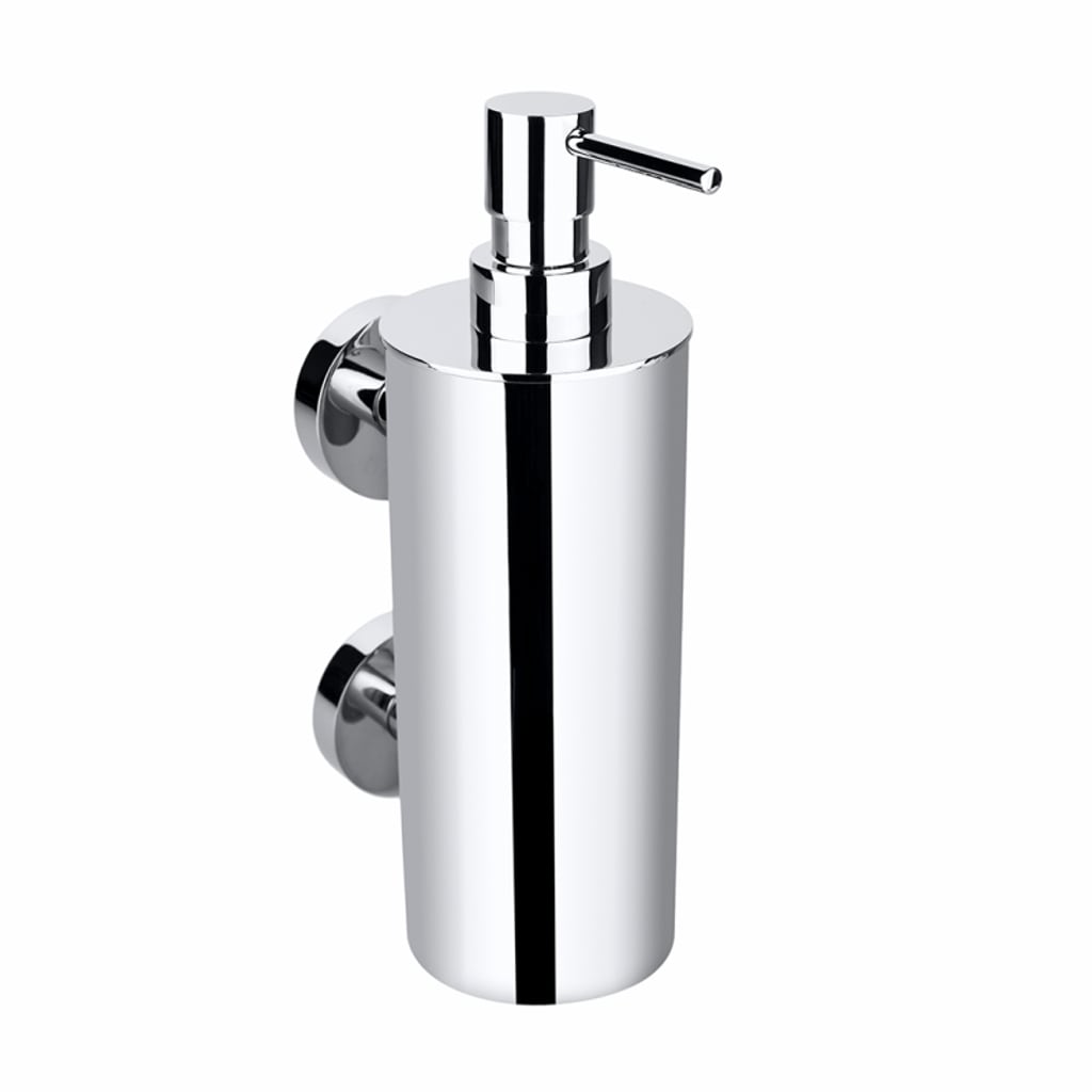 Brillantbad BOMEGA Seifenspender Messing Chrom poliert 70x230x110 mm, 550 ml f&uuml;r Bad & K&uuml;che >> zum Bohren oder Kleben* 