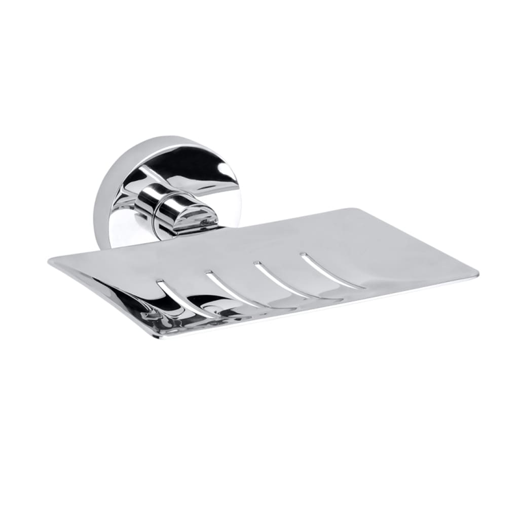 Brillantbad BOMEGA Seifenhalter Messing Chrom poliert 125x55x115 mm f&uuml;r Bad & K&uuml;che >> zum Bohren oder Kleben* 