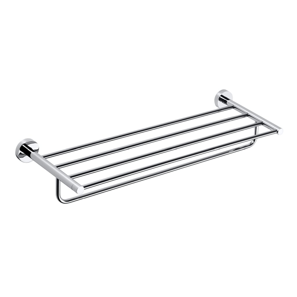 Brillantbad BOMEGA Handtuchablage Messing Chrom poliert 655x110x200 mm f&uuml;r Bad & K&uuml;che >> zum Bohren 