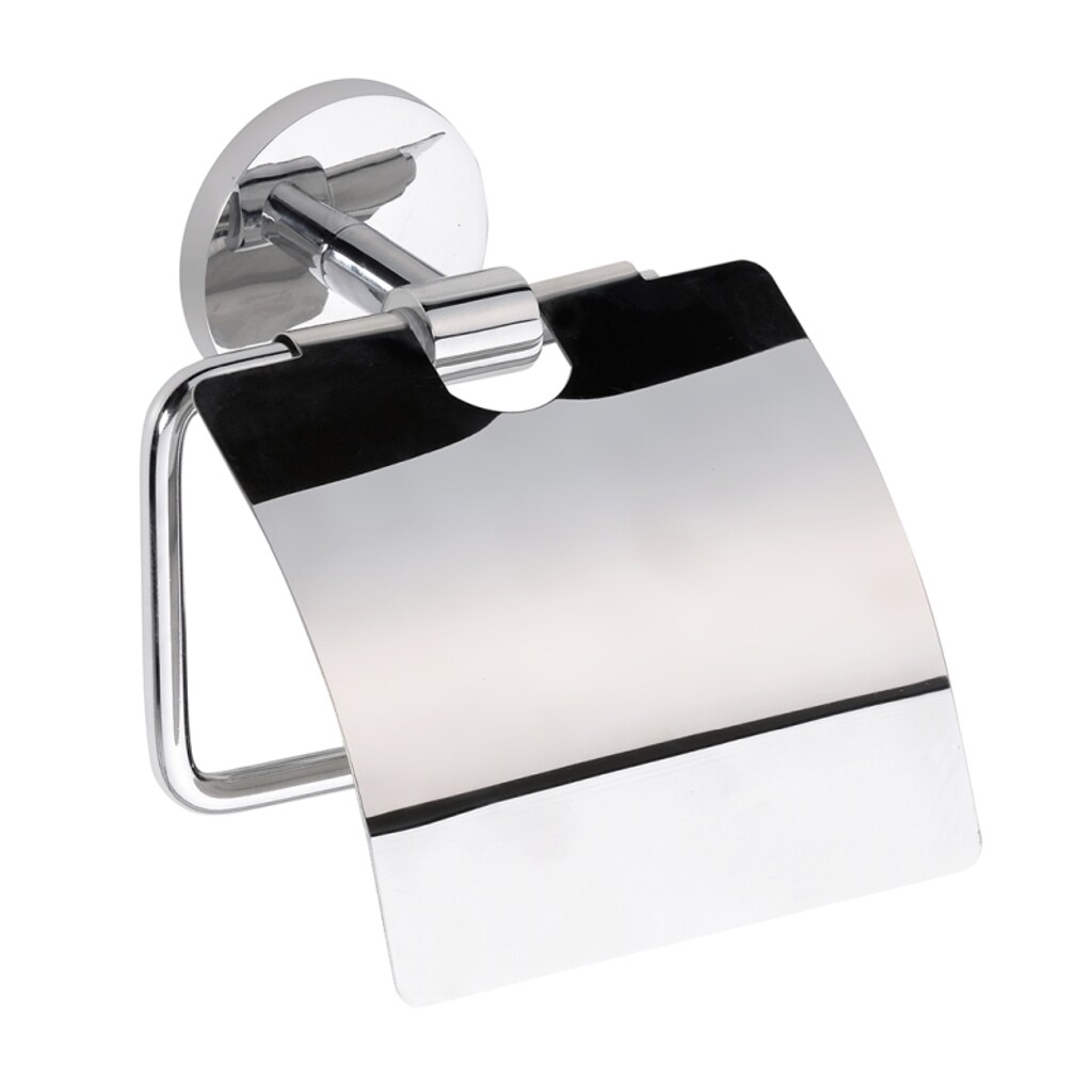 Brillantbad BALFA Papierrollenhalter mit Deckel Zink Chrom poliert f&uuml;r Bad & WC >> zum Bohren 
