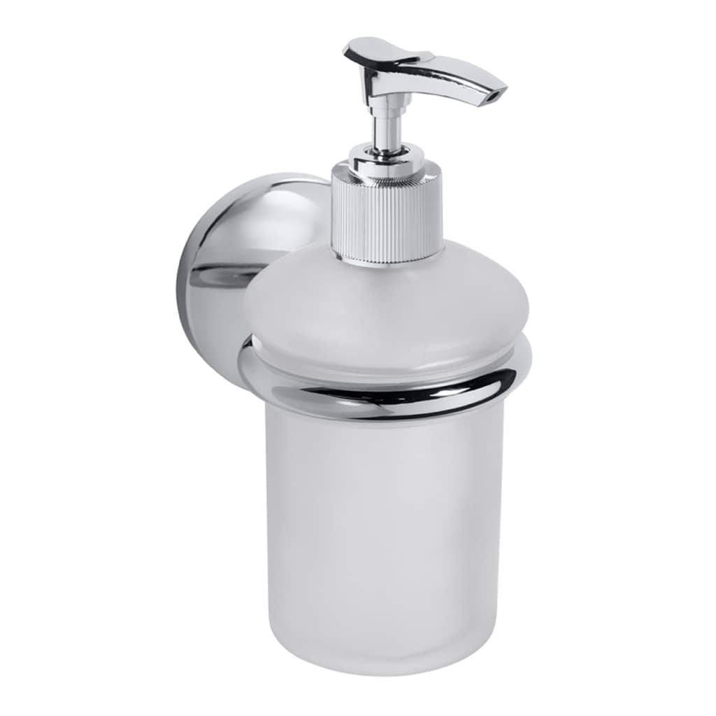 Brillantbad BALFA Glasseifenspender Zink Chrom poliert 68x150x115 mm, 200 ml f&uuml;r Bad & K&uuml;che >> zum Bohren 