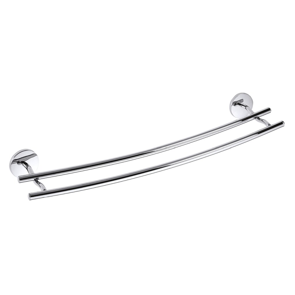 Brillantbad BALFA Doppelhandtuchhalter Zink Chrom poliert f&uuml;r Bad & K&uuml;che >> zum Bohren 