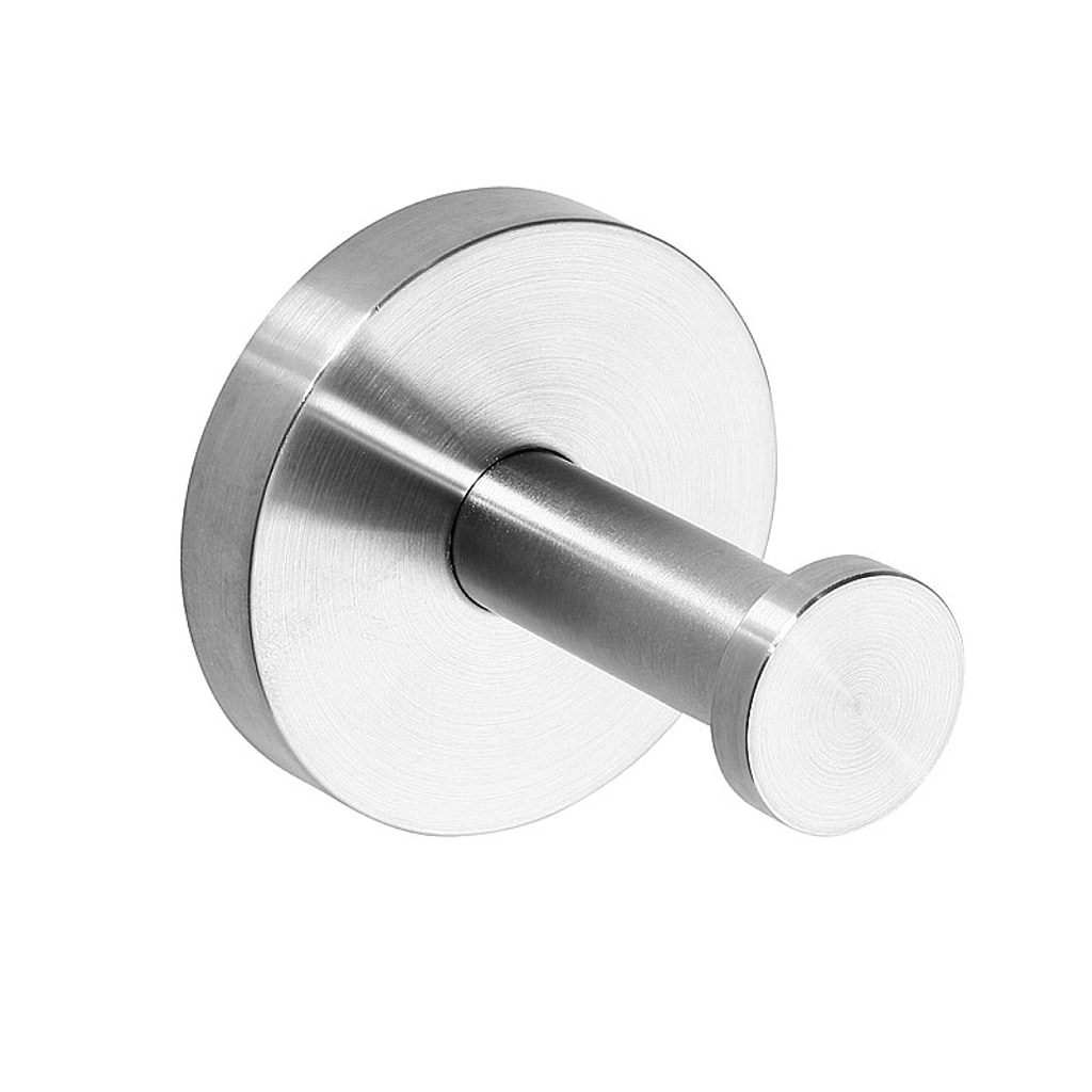 Brillantbad BEO Kleiderhaken Edelstahl matt 55x55x55 mm f&uuml;r Bad & K&uuml;che >> zum Bohren oder Kleben 