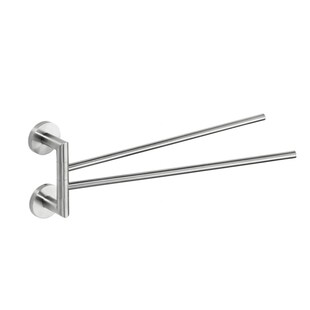 Brillantbad BEO Doppelhandtuchhalter Edelstahl matt 55x165x440 mm für Bad & Küche >> zum Bohren oder Kleben 