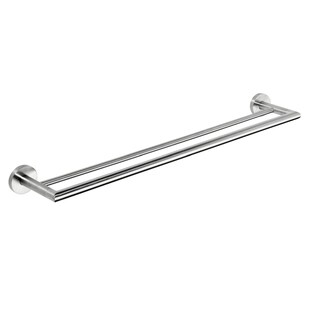 Brillantbad BEO Doppelhandtuchhalter Edelstahl matt 655x55x125 mm für Bad & Küche >> zum Bohren oder Kleben 