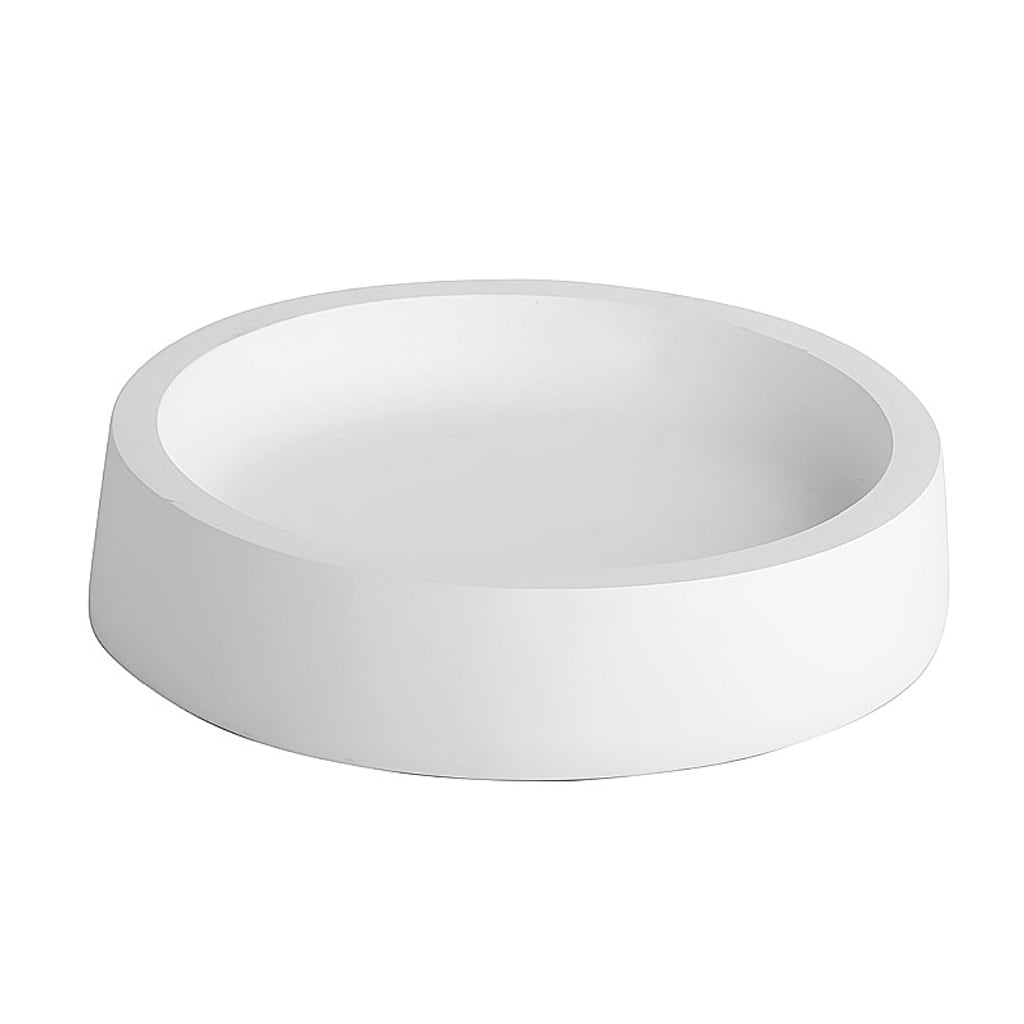 Brillantbad MAXIMA Seifenablage Polyresin Wei&szlig; 110x25x110 mm f&uuml;r Bad & K&uuml;che >> Freistehend anwendbar 