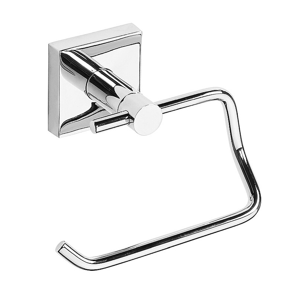 Brillantbad META Papierrollenhalter ohne Deckel Messing Chrom poliert 135x100x90 mm f&uuml;r Bad & WC >> zum Bohren oder Kleben* 