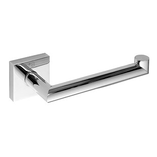 Brillantbad META Papierrollenhalter Rechts Messing Chrom poliert 180x55x70 mm für Bad & WC >> zum Bohren oder Kleben* 