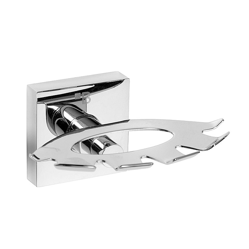 Brillantbad META Zahnb&uuml;rstenhalter Messing Chrom poliert 105x55x85 mm f&uuml;r Bad & WC >> zum Bohren oder Kleben* 