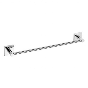 Brillantbad META Handtuchhalter Messing Chrom poliert 355x55x65 mm für Bad & Küche >> zum Bohren oder Kleben* 