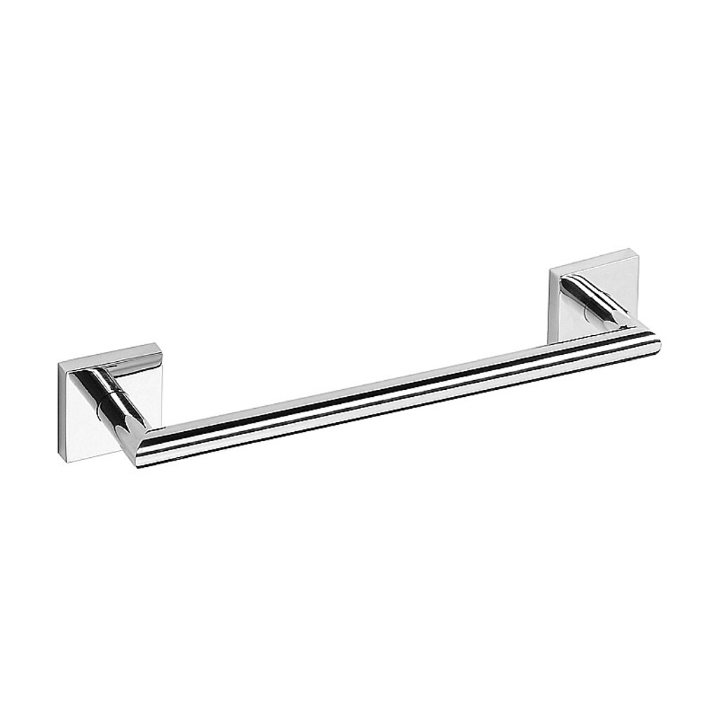 Brillantbad META Handtuchhalter Messing Chrom poliert 355x55x65 mm f&uuml;r Bad & K&uuml;che >> zum Bohren oder Kleben* 