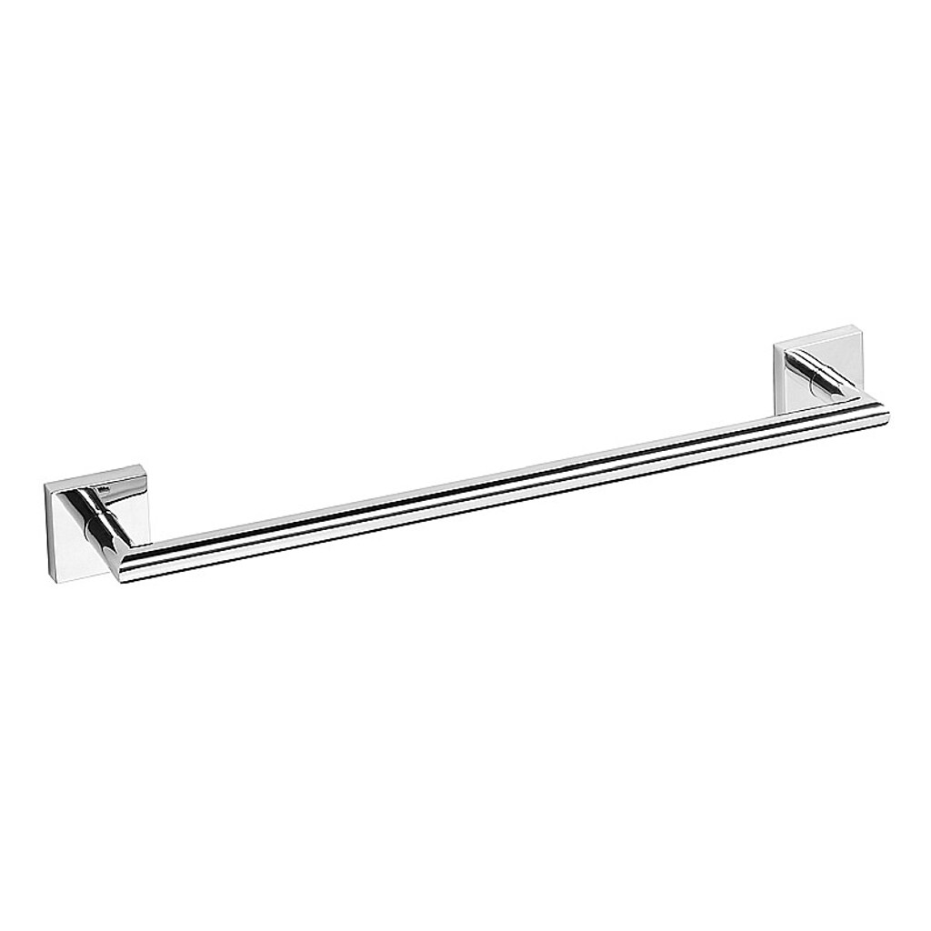 Brillantbad META Handtuchhalter Messing Chrom poliert 505x55x65 mm f&uuml;r Bad & K&uuml;che >> zum Bohren oder Kleben* 