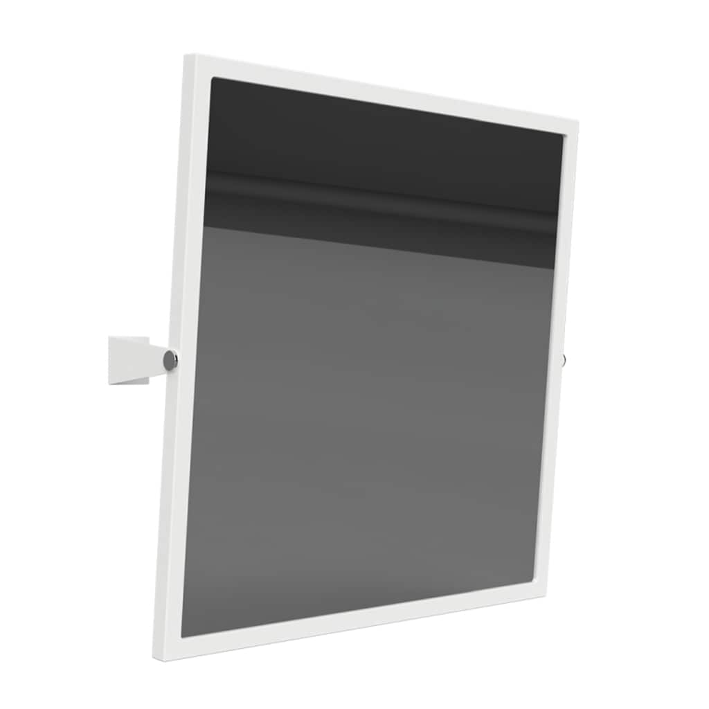 Brillantbad BELP Kippspiegel Stahl Wei&szlig; 600x600x120 mm f&uuml;r Bad & WC >> zum Bohren 