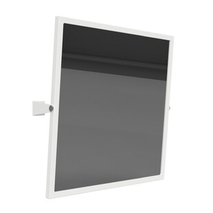 Brillantbad BELP Kippspiegel Stahl Weiß 600x600x120 mm für Bad & WC >> zum Bohren 