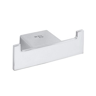 Brillantbad BIA Doppelkleiderhaken Messing Chrom 80x28x39 mm für Bad & Küche >> zum Bohren 
