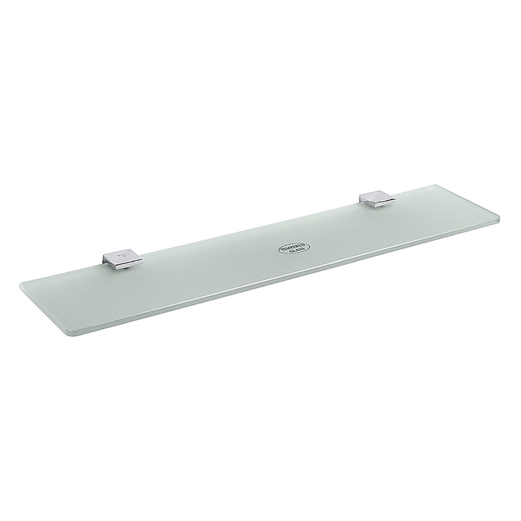 Brillantbad BIA Glasablage Messing Glas Chrom 500x19x118 mm f&uuml;r Bad & WC >> zum Bohren 
