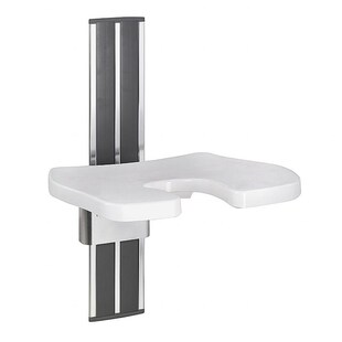 Brillantbad BELP Duschklappsitz Aluminium Chrom Kunststoff Weiß 360x670x425 mm, 150 kg Traglast für Bad & WC >> zum Bohren 