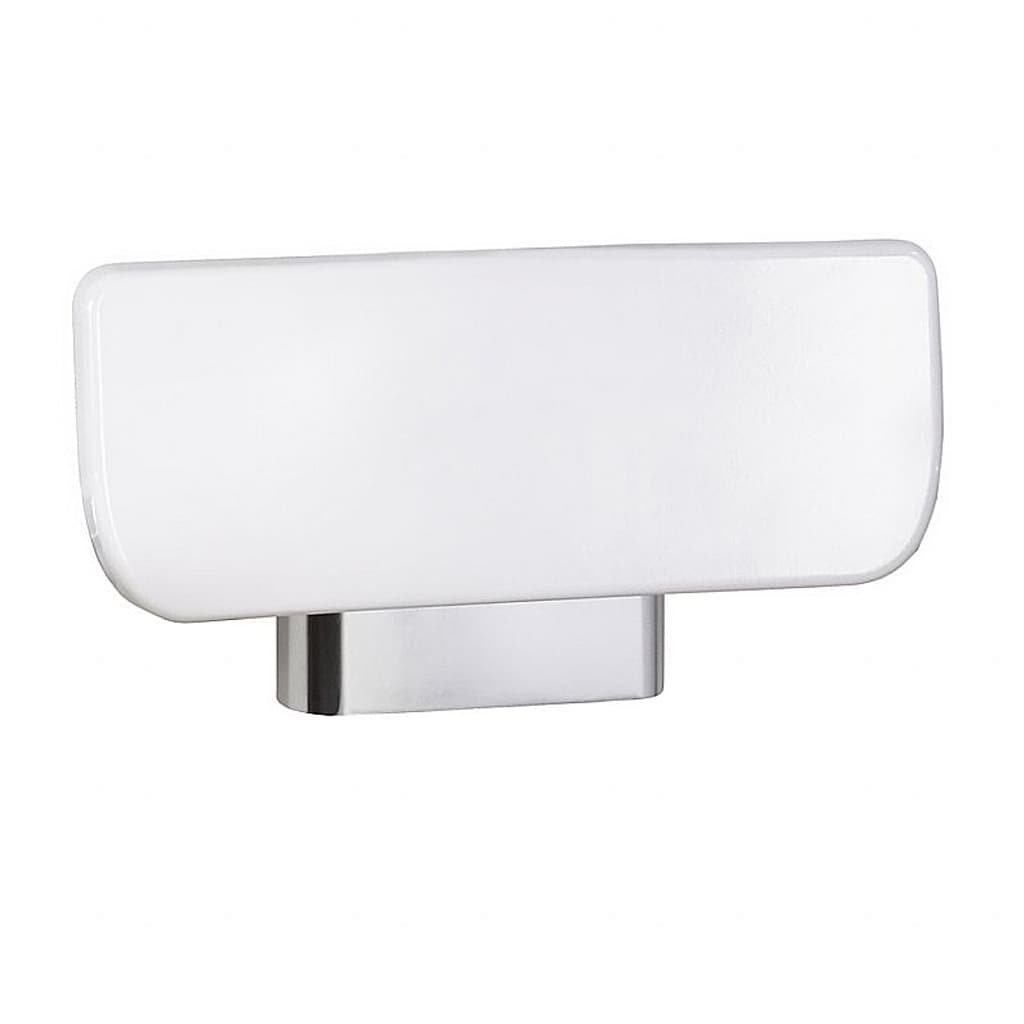 Brillantbad BELP R&uuml;ckenlehne Aluminium Chrom Kunststoff Wei&szlig; 340x185x80 mm f&uuml;r Bad & WC >> Zubeh&ouml;r 