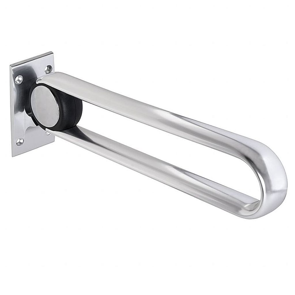 Brillantbad BELP Klappgriff in U-Form Aluminium Chrom 100x210x620 mm, 120 kg Traglast f&uuml;r Bad & WC >> zum Bohren 