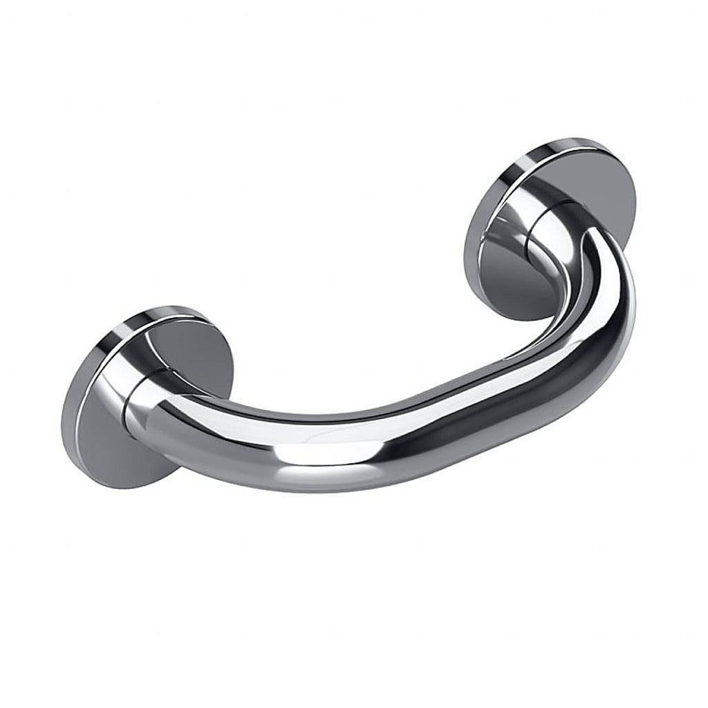 Brillantbad BELP Haltegriff Edelstahl poliert mit Abdeckung 280x80x106 mm, 120 kg Traglast f&uuml;r Bad & WC >> zum Bohren 