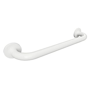 Brillantbad BELP Haltegriff Eisen Weiß mit Abdeckung  280x80x106 mm, 120 kg Traglast für Bad & WC >> zum Bohren 