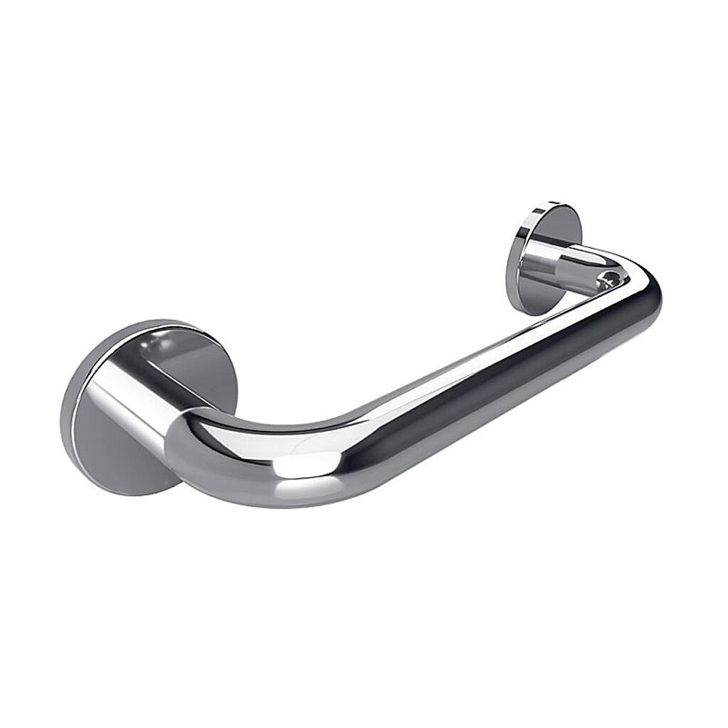 Brillantbad BELP Haltegriff Edelstahl poliert mit Abdeckung 380x80x106 mm, 120 kg Traglast f&uuml;r Bad & WC >> zum Bohren 