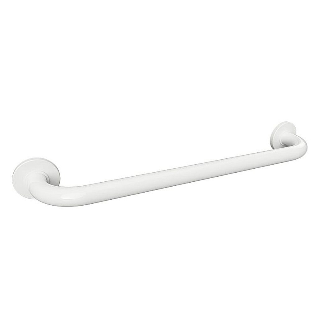 Brillantbad BELP Haltegriff Eisen Wei&szlig; mit Abdeckung 780x80x106 mm, 120 kg Traglast f&uuml;r Bad & WC >> zum Bohren 