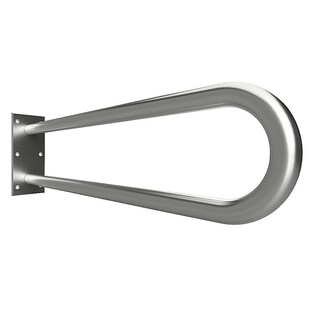 Brillantbad BELP Stützgriff in U-Form Edelstahl gebürstet 100x250x766 mm, 120 kg Traglast für Bad & WC >> zum Bohren 