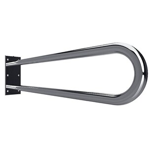 Brillantbad BELP Stützgriff in U-Form Edelstahl poliert 100x250x829 mm, 120 kg Traglast für Bad & WC >> zum Bohren 