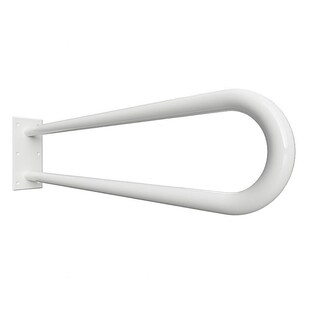 Brillantbad BELP Stützgriff in U-Form Eisen Weiß 100x250x866 mm, 120 kg Traglast für Bad & WC >> zum Bohren 