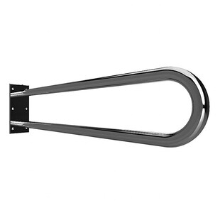 Brillantbad BELP Stützgriff in U-Form Edelstahl poliert 100x250x916 mm, 120 kg Traglast für Bad & WC >> zum Bohren 