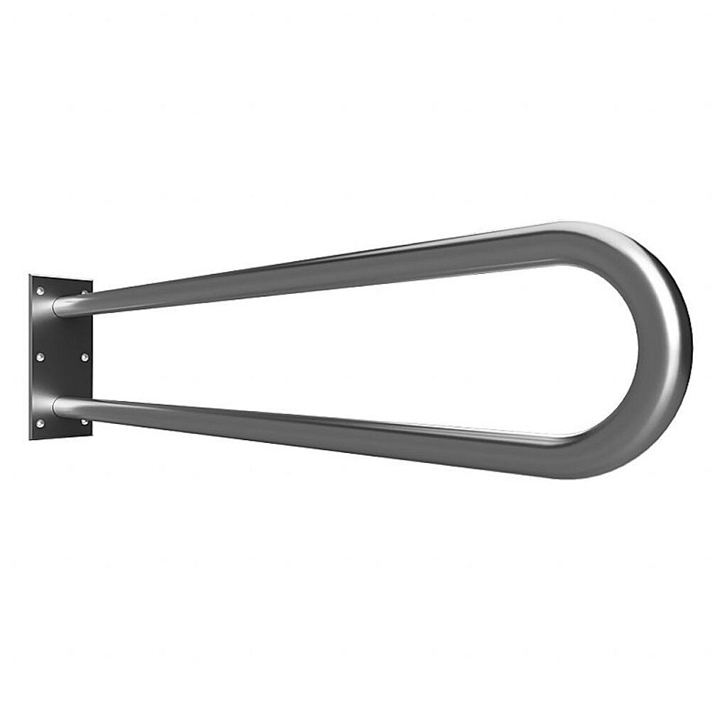 Brillantbad BELP St&uuml;tzgriff in U-Form Edelstahl geb&uuml;rstet mit Abdeckung 103x253x916 mm, 120 kg Traglast f&uuml;r Bad & WC >> zum Bohren 