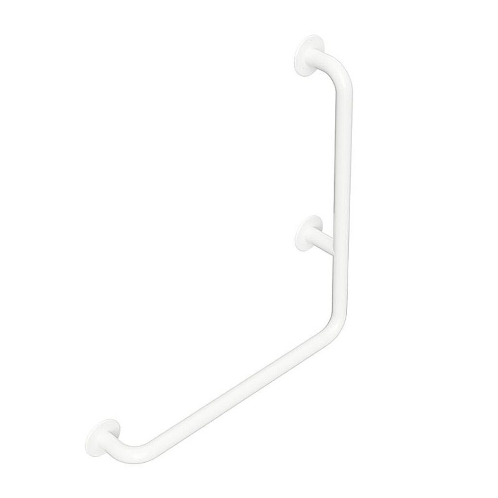 Brillantbad BELP Haltegriff Rechts Eisen Wei&szlig; 625x675x110 mm, 120 kg Traglast f&uuml;r Bad & WC >> zum Bohren 