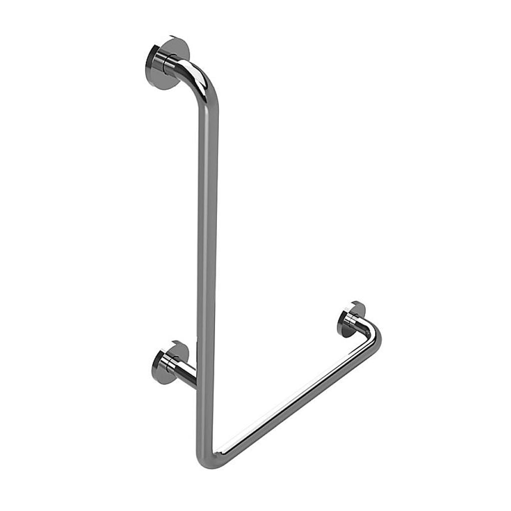 Brillantbad BELP Haltegriff Links Edelstahl poliert mit Abdeckung 630x680x110 mm, 120 kg Traglast f&uuml;r Bad & WC >> zum Bohren 