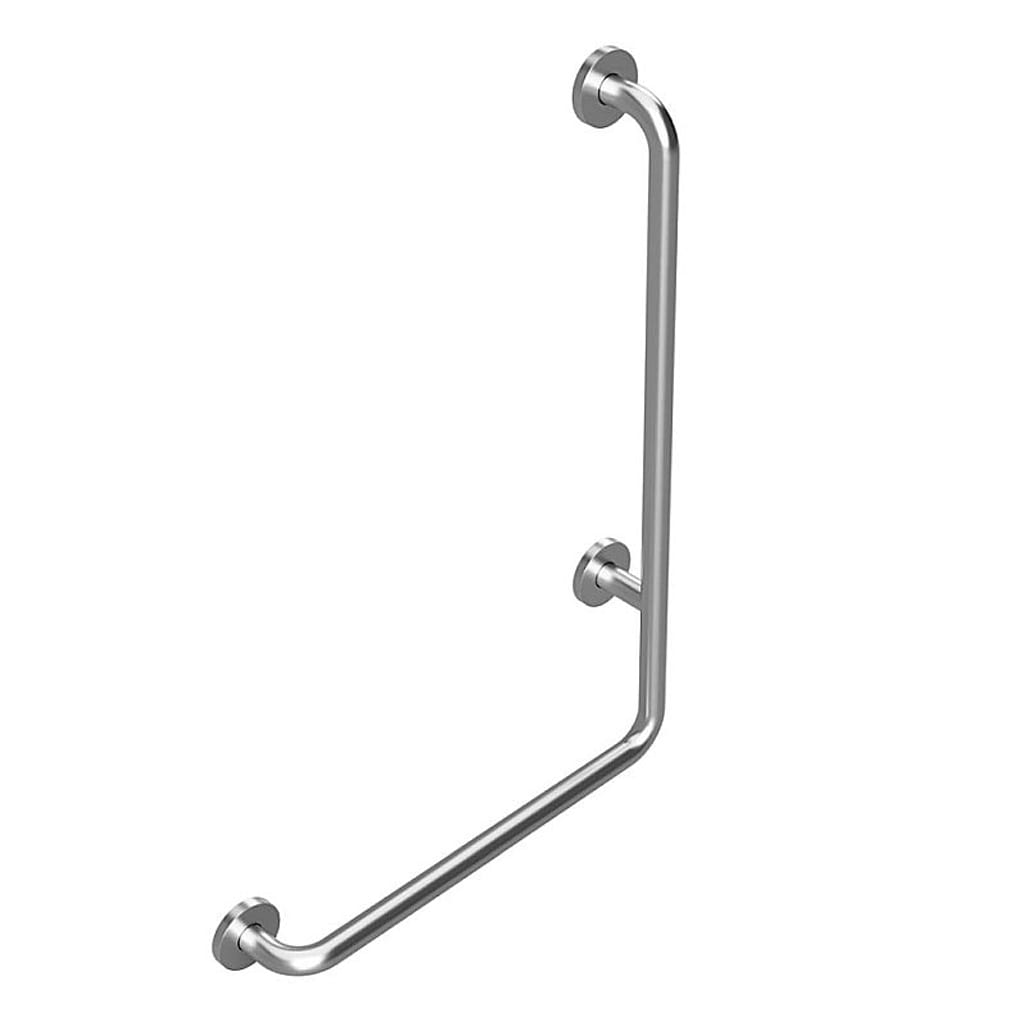 Brillantbad BELP Haltegriff Rechts Edelstahl geb&uuml;rstet mit Abdeckung 630x890x110 mm, 120 kg Traglast f&uuml;r Bad & WC >> zum Bohren 