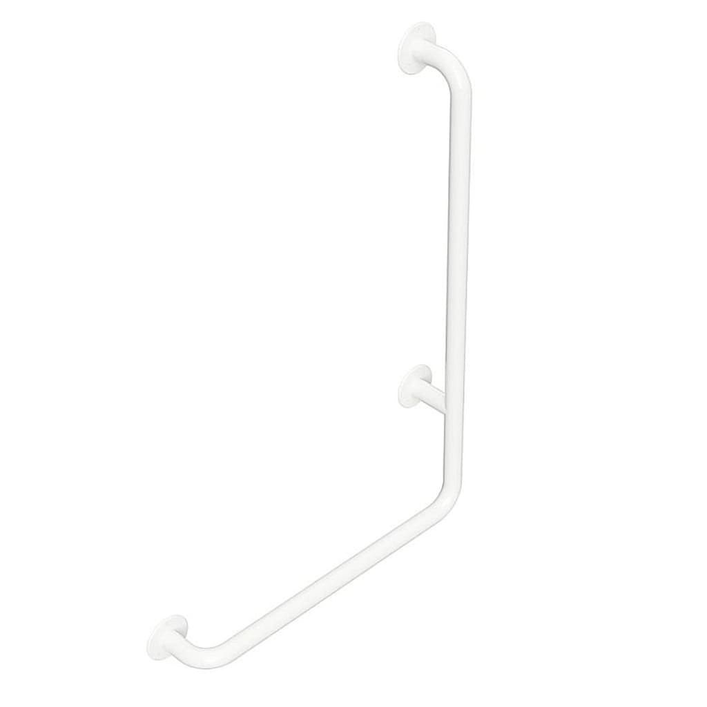 Brillantbad BELP Haltegriff Rechts Eisen Wei&szlig; 625x885x110 mm, 120 kg Traglast f&uuml;r Bad & WC >> zum Bohren 