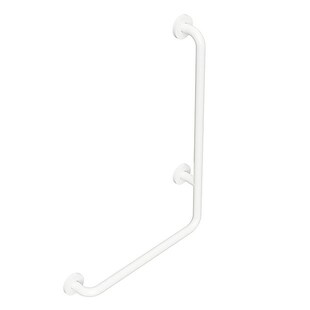 Brillantbad BELP Haltegriff Rechts Eisen Weiß mit Abdeckung 630x890x110 mm, 120 kg Traglast für Bad & WC >> zum Bohren 