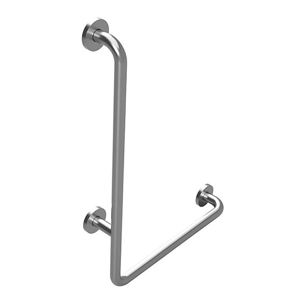 Brillantbad BELP Haltegriff Links Edelstahl geb&uuml;rstet mit Abdeckung 630x890x110 mm, 120 kg Traglast f&uuml;r Bad & WC >> zum Bohren 