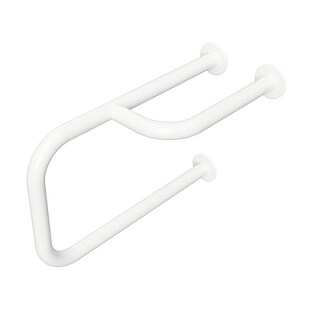 Brillantbad BELP Stützgriff Rechts Eisen Weiß 230x375x516 mm, 120 kg Traglast für Bad & WC >> zum Bohren 