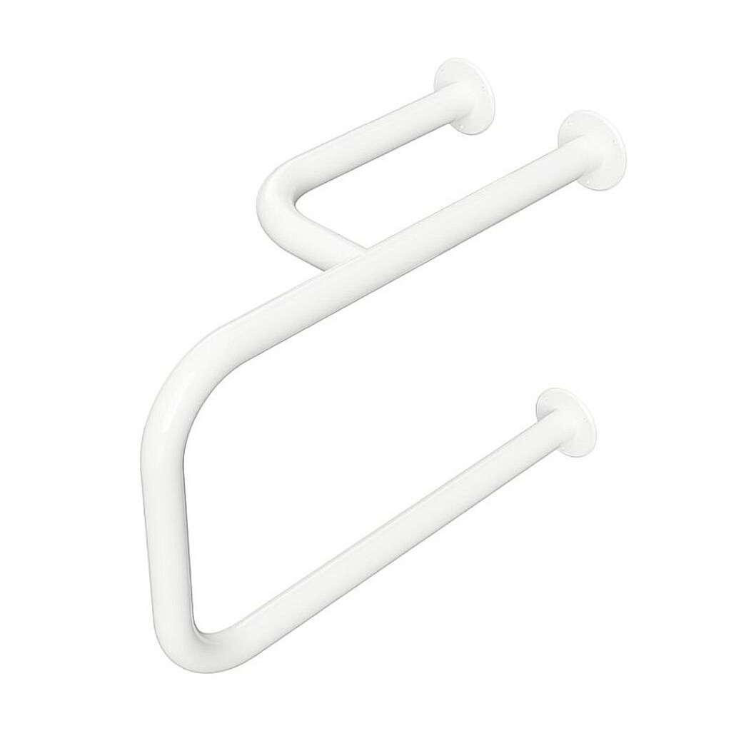 Brillantbad BELP St&uuml;tzgriff Links Eisen Wei&szlig; 230x375x516 mm, 120 kg Traglast f&uuml;r Bad & WC >> zum Bohren 