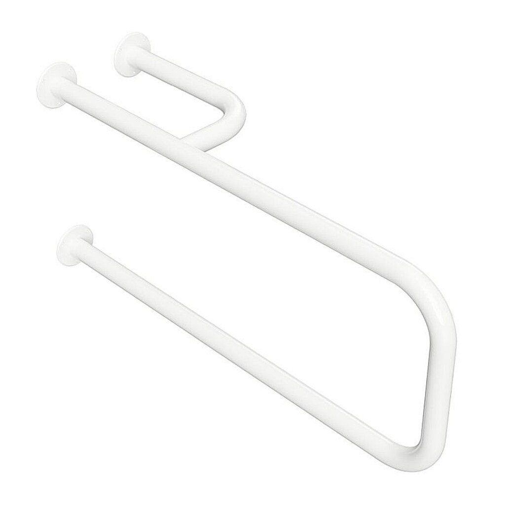 Brillantbad BELP St&uuml;tzgriff Rechts Eisen Wei&szlig; 230x375x776 mm, 120 kg Traglast f&uuml;r Bad & WC >> zum Bohren 