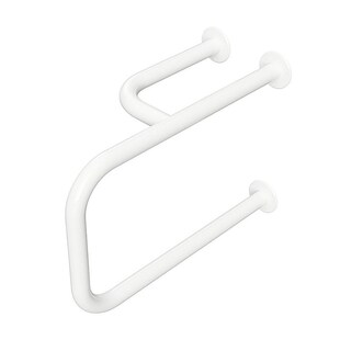Brillantbad BELP Stützgriff Links Eisen Weiß 230x375x776 mm, 120 kg Traglast für Bad & WC >> zum Bohren 