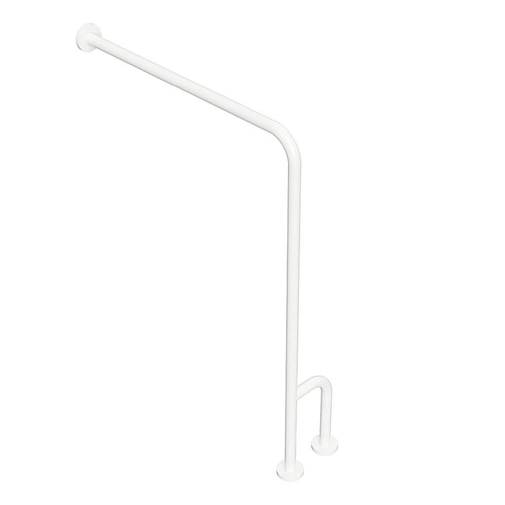 Brillantbad BELP St&uuml;tzgriff Rechts Eisen Wei&szlig; mit Abdeckung 230x866x840 mm, 120 kg Traglast f&uuml;r Bad & WC >> zum Bohren 