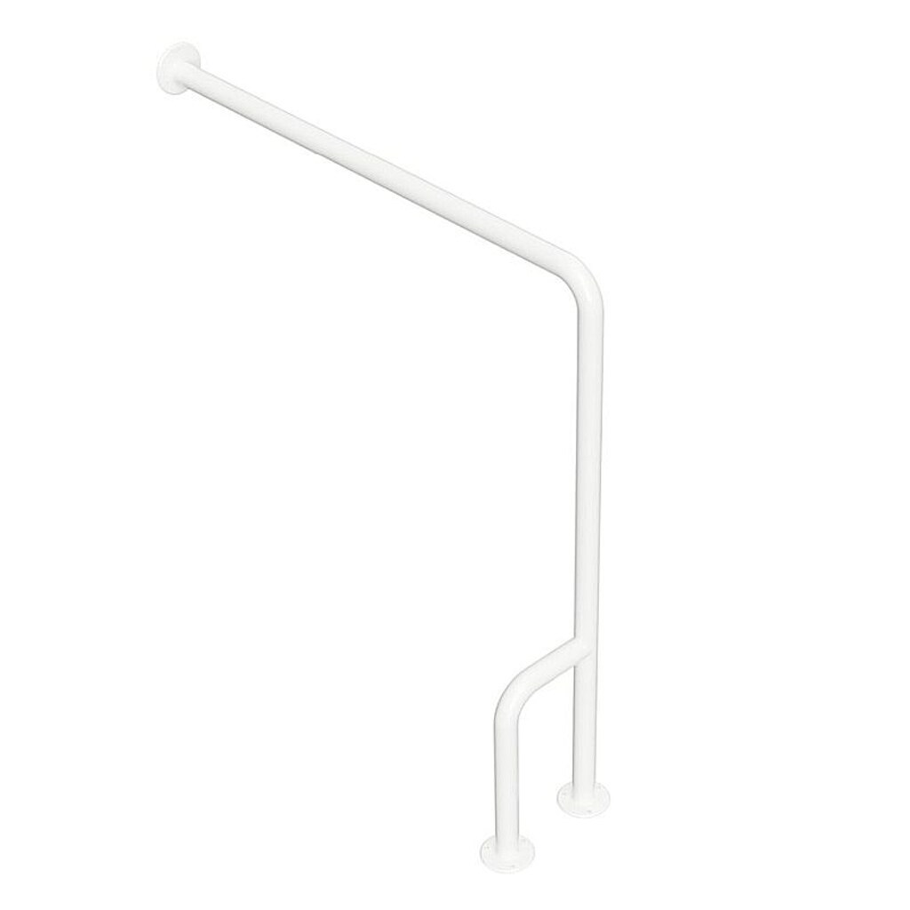 Brillantbad BELP St&uuml;tzgriff Links Eisen Wei&szlig; 230x866x840 mm, 120 kg Traglast f&uuml;r Bad & WC >> zum Bohren 