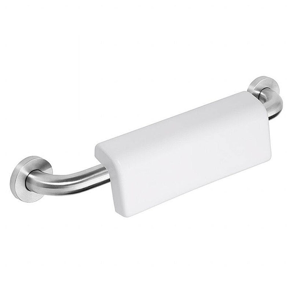 Brillantbad BELP Griff mit R&uuml;ckenlehne Edelstahl geb&uuml;rstet Kunststoff mit Abdeckung 580x124x155 mm, 120 kg Traglast f&uuml;r Bad & WC >> zum Bohren 