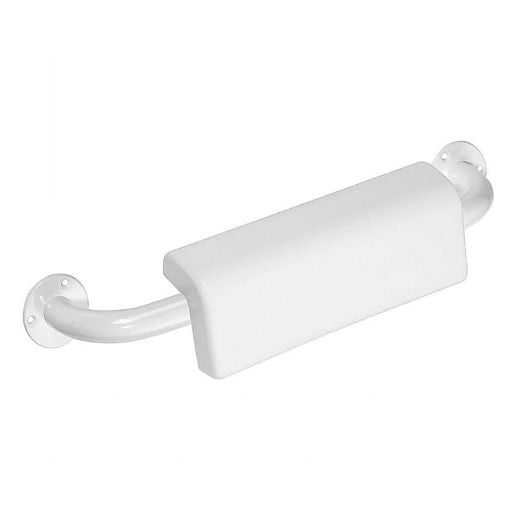 Brillantbad BELP Griff mit R&uuml;ckenlehne Eisen Wei&szlig; Kunststoff 575x124x155 mm, 120 kg Traglast f&uuml;r Bad & WC >> zum Bohren 