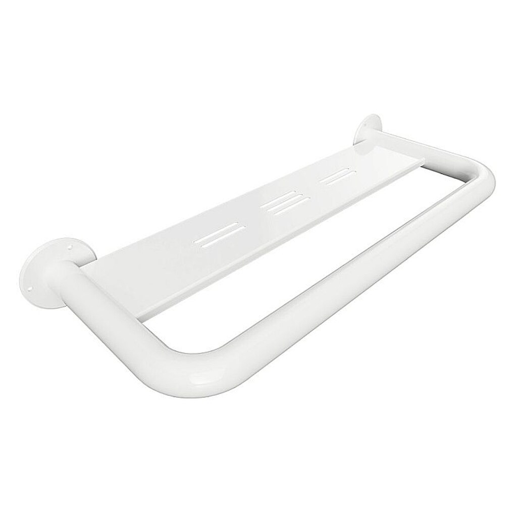 Brillantbad BELP Griff Eisen Wei&szlig; 575x75x220 mm, 120 kg Traglast f&uuml;r Bad & WC >> zum Bohren 