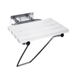 Brillantbad BELP Duschklappsitz Edelstahl gebürstet Kunststoff 440x460x450 mm, 200 kg Traglast für Bad & WC >> zum Bohren 